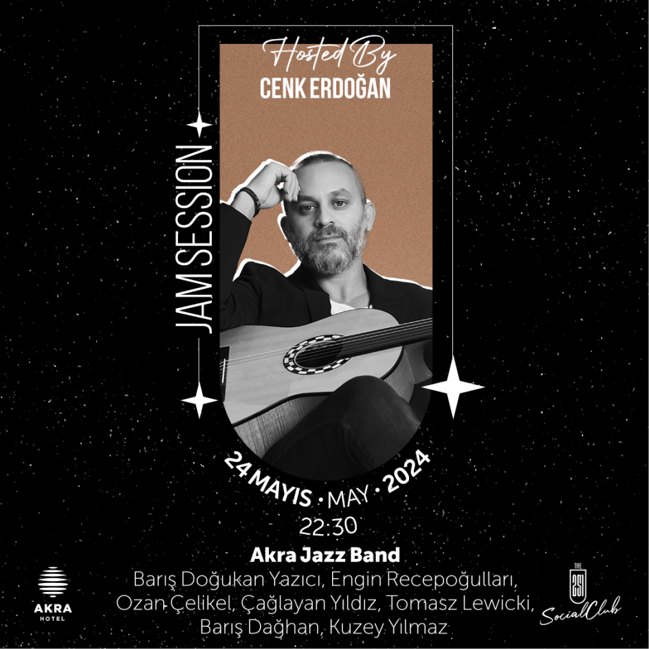 Akra Jazz Gecmis Festivaller Jam Session 2024 Cenk Card D