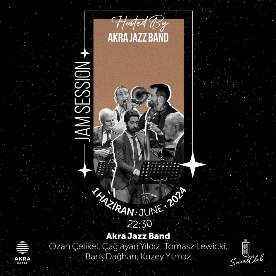 Akra Jazz Gecmis Festivaller Jam Session 2024 Jazz Band Card D